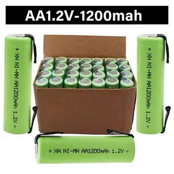 1.2 AA батерия 1200 mah nimh клетка Зелен корпус със заваръчни первази за електрически самобръсначки Philips razor четка за зъби