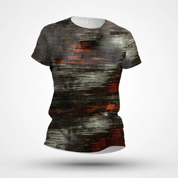 2023 лятна мъжка тениска с кръгло деколте и къс ръкав, нишевая 3D печат, абстрактно изкуство