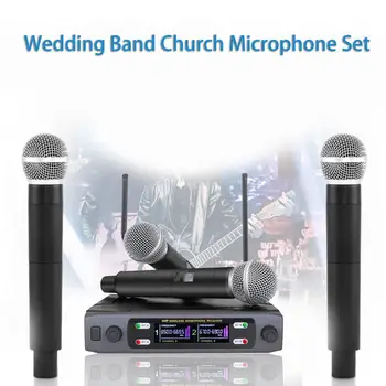 Микрофон за караоке 1 комплект, отлична чувствително годежен пръстен с ниска латентност, набор от микрофони за църквата, за да проверите за шоу партита