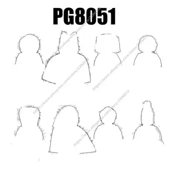 PG8051 Фигурки на героите Аксесоари за филми Строителни Блокове Тухли играчки PG711 PG712 PG713 PG714 PG715 PG716 PG717 PG718