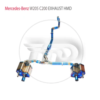 Изпускателна система за HMD от титан и неръждаема стомана Performance Catback подходящи за Mercedes Benz W205 C180 C200 C250 C260 C300
