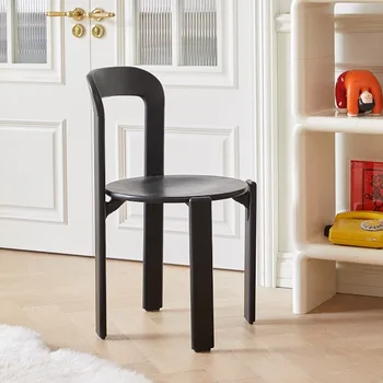 Дизайнерски дървени трапезни столове с облегалка, минималистичные трапезни столове за прием на гости, мебели за дома Nordic Silla Comedor WZ50DC