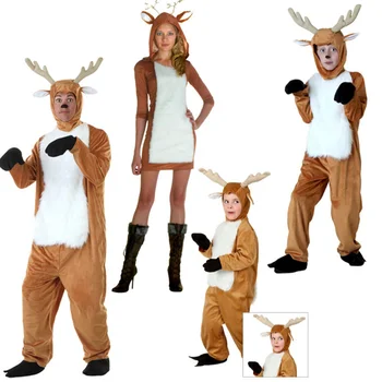 Cosplay на Хелоуин, Детски ден, cosplay за възрастни, за момчета и момичета, костюми с елени, гащеризон с забелязан елен, костюми за родители и деца, костюми на Лоса