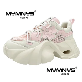 Нова висококачествени дамски обувки на италианската марка MYMNYS, модни ежедневни обувки, ежедневни, спортни обувки, маратонки за бягане на открито
