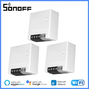 SONOFF Wifi R4 /R3 /R2, мини превключвател, мини-краен модул на един умен дом, гласово дистанционно управление чрез приложение Ewelink Алекса Google Home