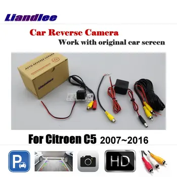 За Citroen C5 2007-2016 Автомобилна Камера за Обратно виждане За паркиране за Обратно виждане AUTO HD CCD SONY OEM CAM С Адаптер