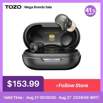 Безжични слушалки TOZO Golden X1 Bluetooth слушалките Поддържат декодиране на аудио Ldac Hd, звук Origx Hi-Res е активен, както и екология липсва.