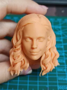 1/6 Мащабна неокрашенная модел за скулптура на главата на хубавицата за 12-инчов къдрава кукли, упражнение по рисуване