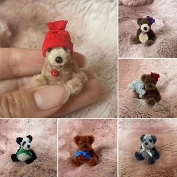 Креативен сладък мини мече, миниатюрни чанта за мобилен телефон с красиви ставите ръчна изработка, ръчно изработени кукли, плюшени играчки, плюшени животни