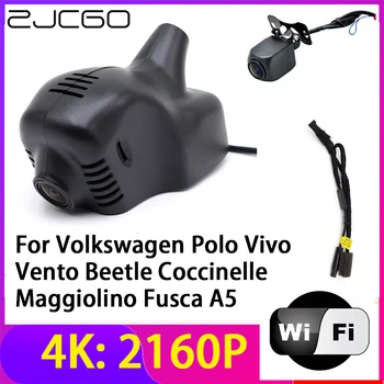 ZJCGO 4 ДО 2160 P Записващи устройства DVR Камера Регистратори Нощно Виждане за Volkswagen Polo Vivo Vento Beetle Coccinelle Maggiolino Fusca A5