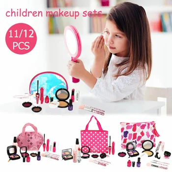 Имитация червило, играчка за грим, козметика, чанти принцеси за момичета, набор от бижута, козметика, модни детски играчки, подаръци