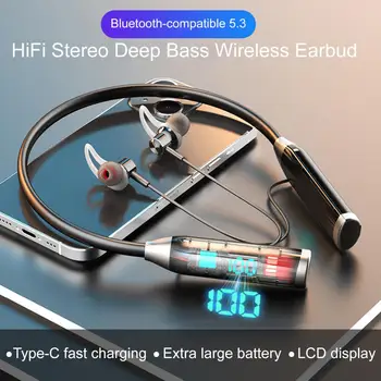 Безжични Слушалки 1 Комплект Преносими Bluetooth-съвместими 5,3 Широко Съвместими Hi-Fi Стерео Дълбоки Бас Безжични Слушалки-Втулки за Дома