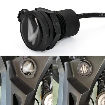 За Honda CB500X 2019 Ивица на контакти с 2 USB зарядно Калъф зарядно за кола с led подсветка захранващ Адаптер за монтиране на гнездото за мотоциклет