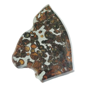 37 грама Естествени метеоритного материал SERICHO Pallasite Нарязани Парчета маслиново метеорит Събиране на проби - От Кения - CA49
