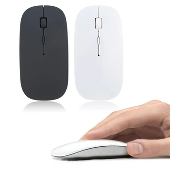 1600 dpi, USB, оптична, безжична компютърна мишка, приемник 2,4 G, супертонкая мишка за преносими КОМПЮТРИ, аксесоари за лаптоп, безжична мишка