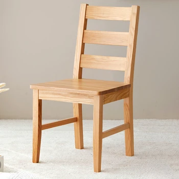 Оригинални трапезни столове от масивно дърво, дъб, скандинавски стил, модерни минималистичные маси за къщи, столове и ориз на мебели