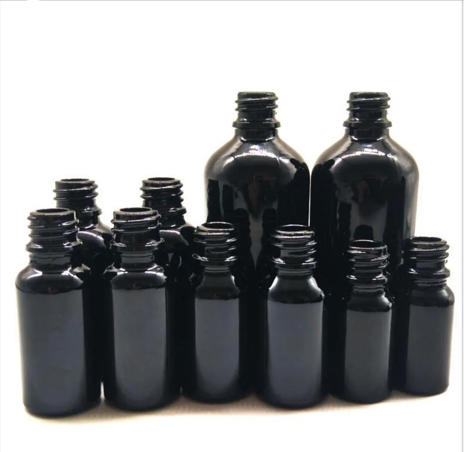 30 мл черна стъклена бутилка етерично масло е течност серум за цялостно възстановяване на гел за очите серум течност влага грижа за кожата козметична опаковка - 5