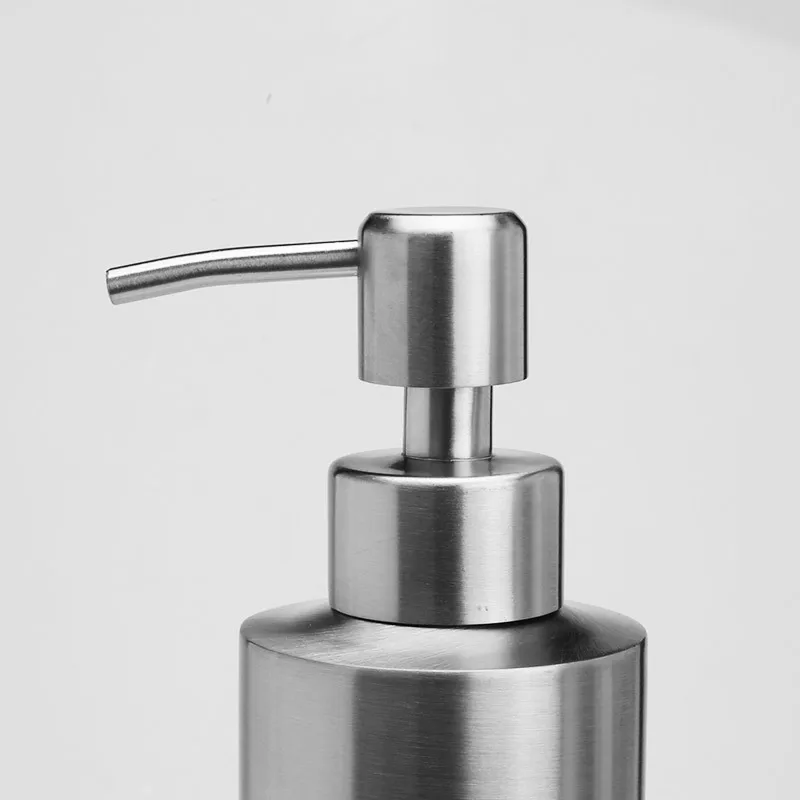 304 Диспенсер за пенящегося сапун от неръждаема стомана, дезинфектант за ръце за вана, шампоан, лосион за измиване на тялото, бутилка, с помпа за еднократна употреба, 250-500 - 2