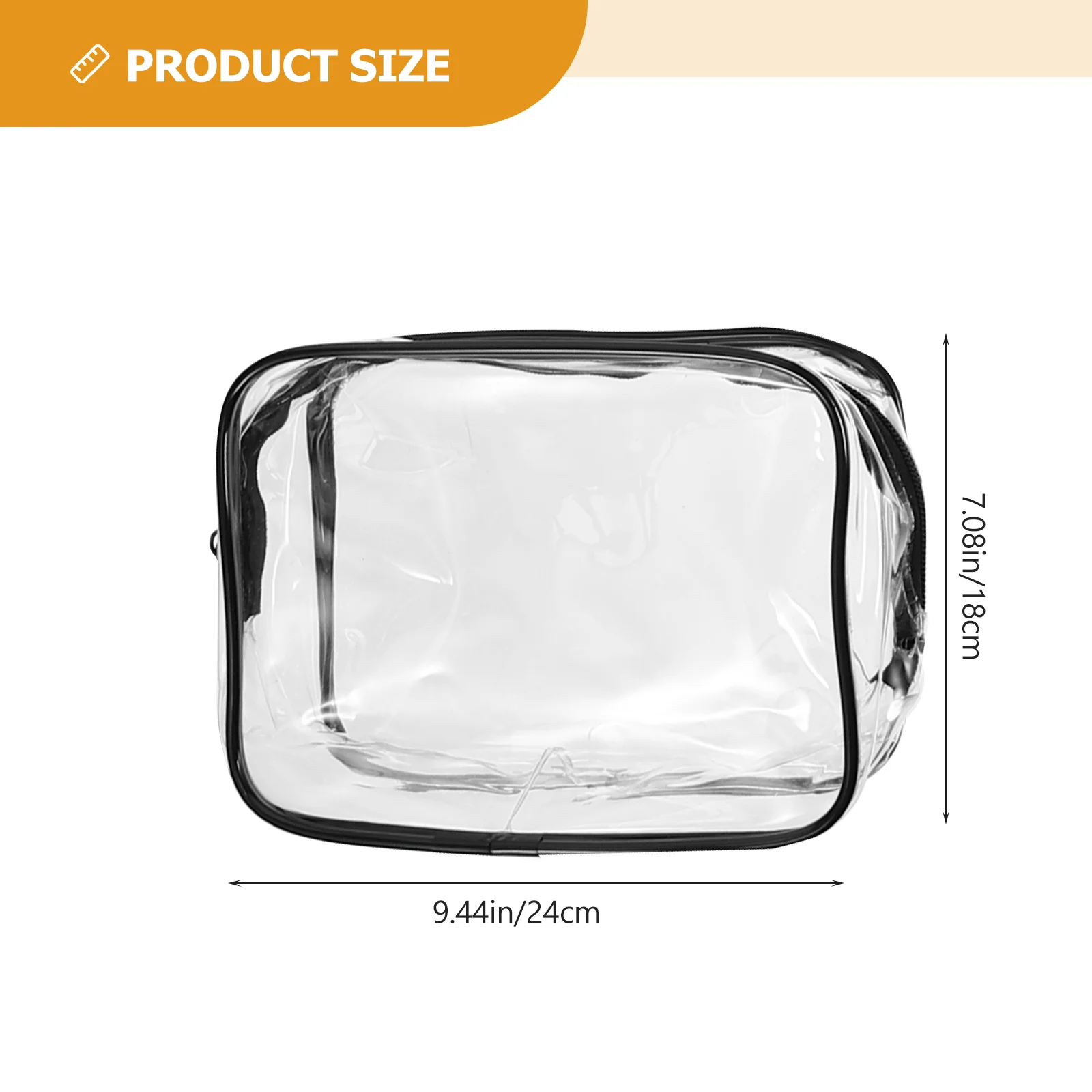 4 бр., прозрачна чанта, изработена от PVC, пътна козметика, дамска чанта за съхранение, косметичка за момичета, чанта за грим - 3