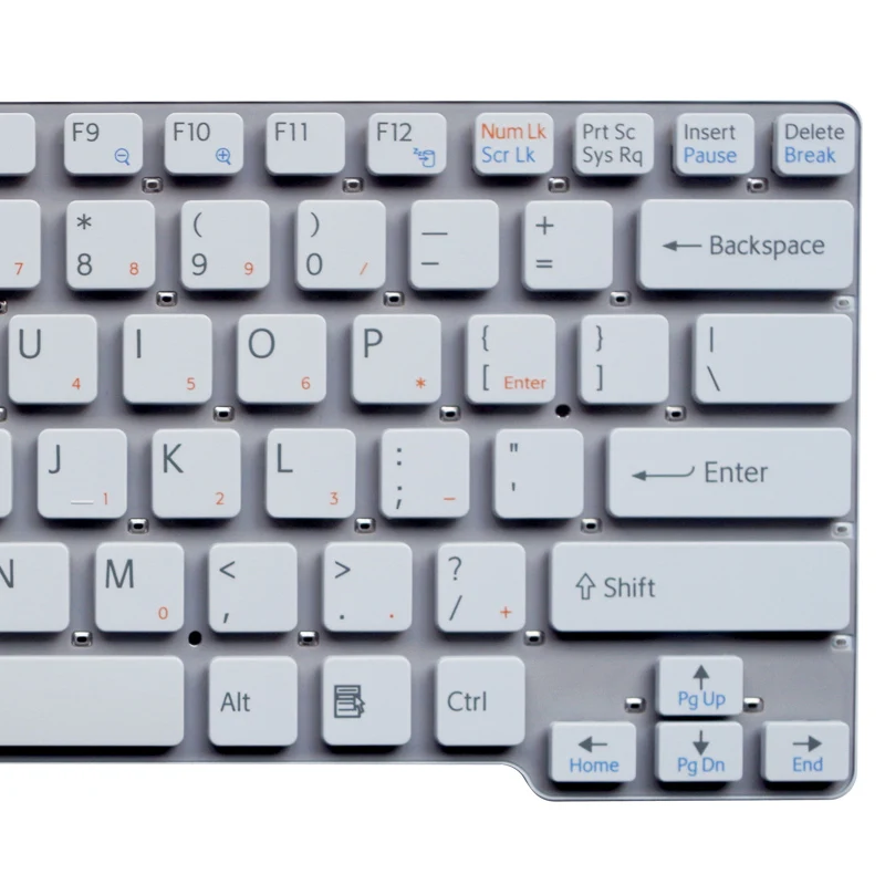 GZEELE Английска клавиатура за лаптоп SONY CW CW16EC CW18FC CW26EC CW28EC CW2S3C CW2S6C бяла американска без рамка замени на нова - 2