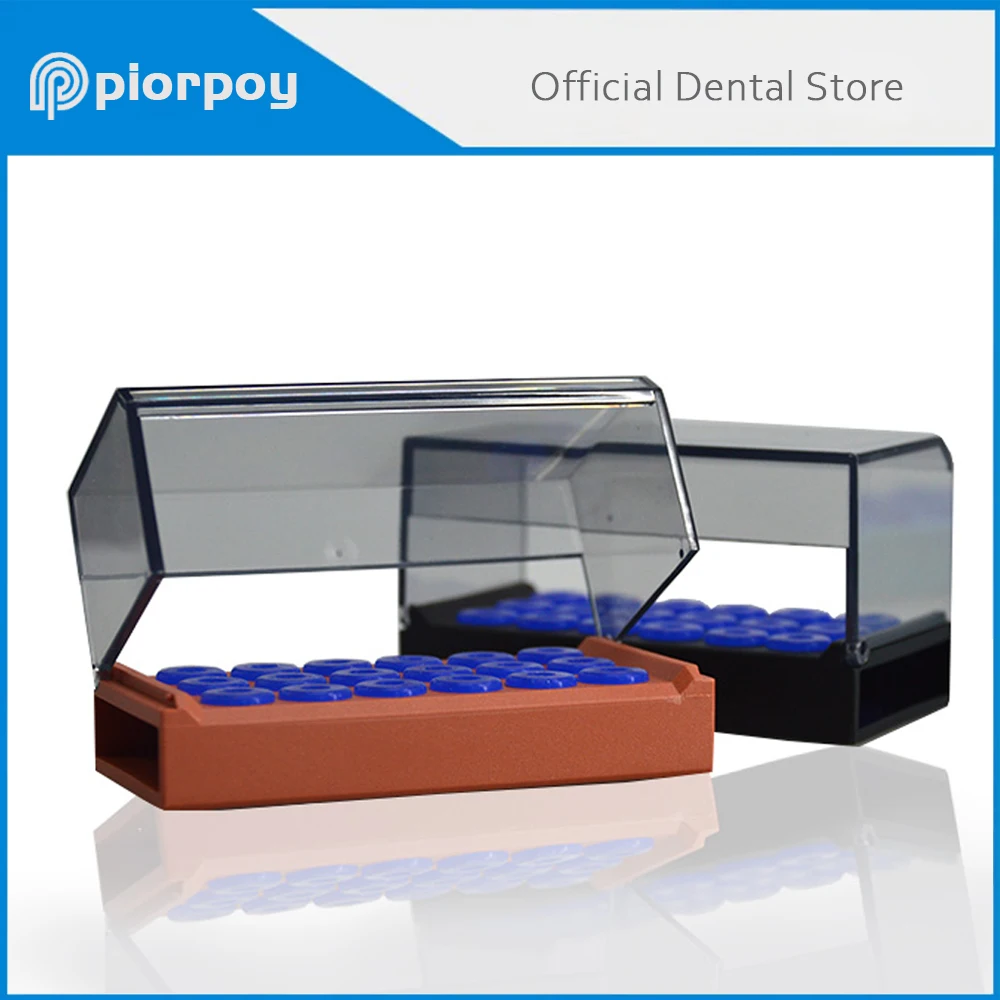 PIORPOY Пластмасов стоматологичен титуляр за свиня с 18 дупки, организаторите стоматология, кутия за дезинфекция, калъф за стерилизатора, инструмент за стоматологията - 0
