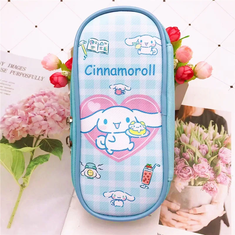 Sanrio Hello Kitty Kuromi Cinnamoroll Kawai Аниме Молив Случай-Скоростна Голям Капацитет Чанта За Моливи Канцелярская Скоростна Ученически Пособия, Детски Подарък - 5