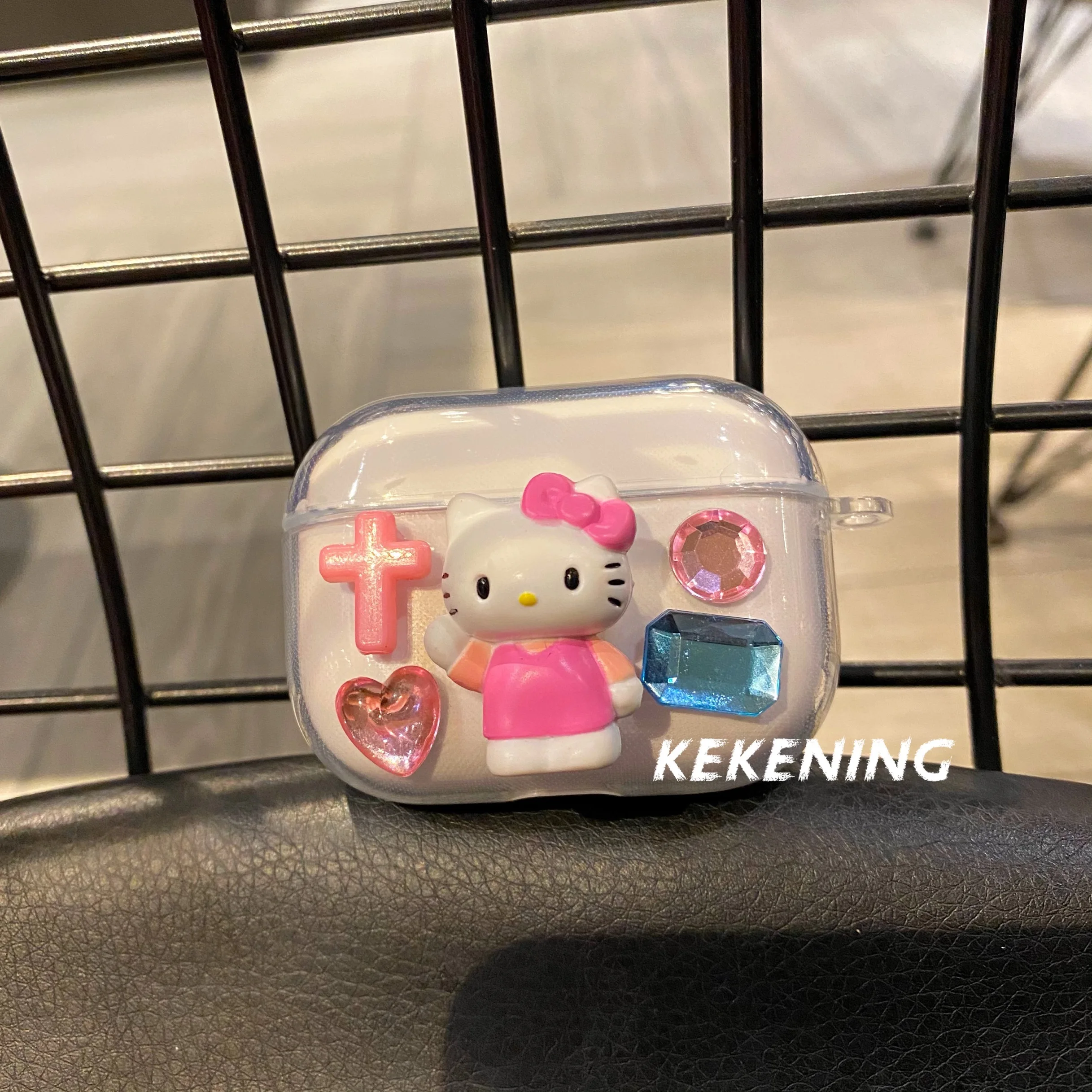 Sanrio Hello Kitty Прозрачен за Apple AirPods 1 2 3 Калъф AirPods Pro 2 Калъф за iPhone Аксесоари За Слушалки Air Pod Калъф Y2k Подарък на едно Момиче - 2