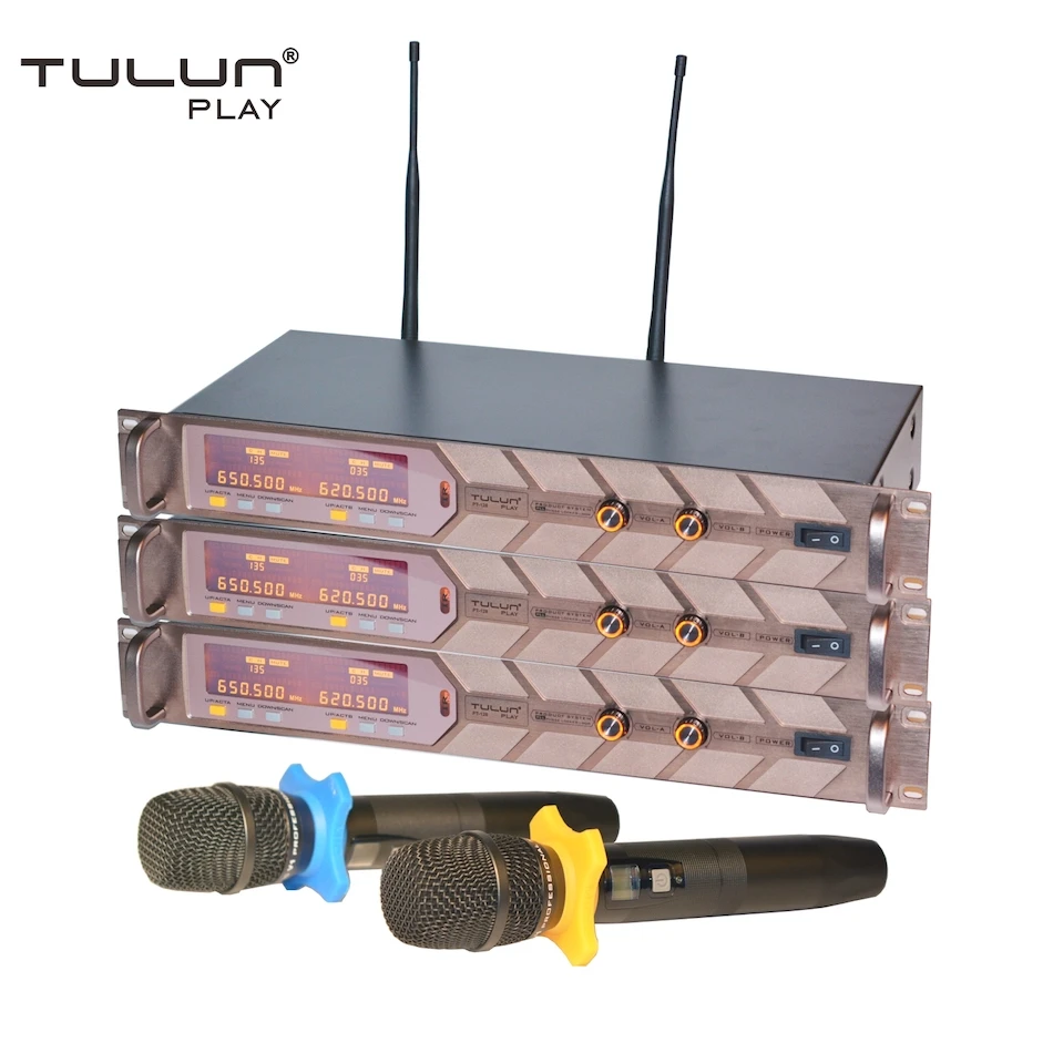 Tulun Play PT-128 UHF конферентна зала за домашно караоке KTV безжичен микрофон - 0
