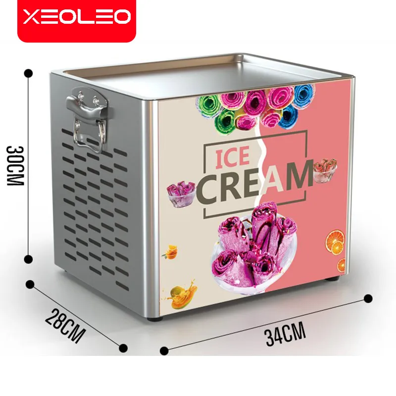 XEOLEO Малка Машина за производство на Ролки за Печени Сладолед 330 W Квадратна Машина За Производство на Ролки, Печено Кисело мляко За Производство на Ролки за Сладолед Домакински Уреди - 1