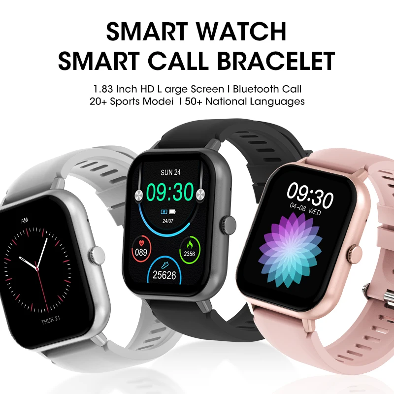 за Amazfit Mini 1,83-инчов смарт часовници с Bluetooth-разговори за мъже и Жени, Подкрепа 120 спортове, Фитнес-смарт часовници 2023, Новост - 0