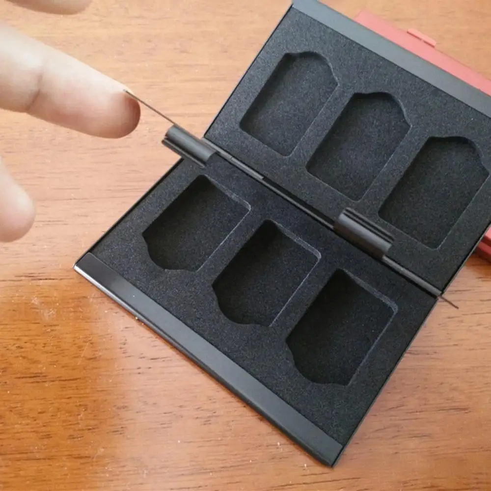 За Nintendo Switch Притежателя слот за карти чанта твърд корпус от Алуминиева кутия за съхранение на карти игра калъф с аксесоари за игри Switch - 2