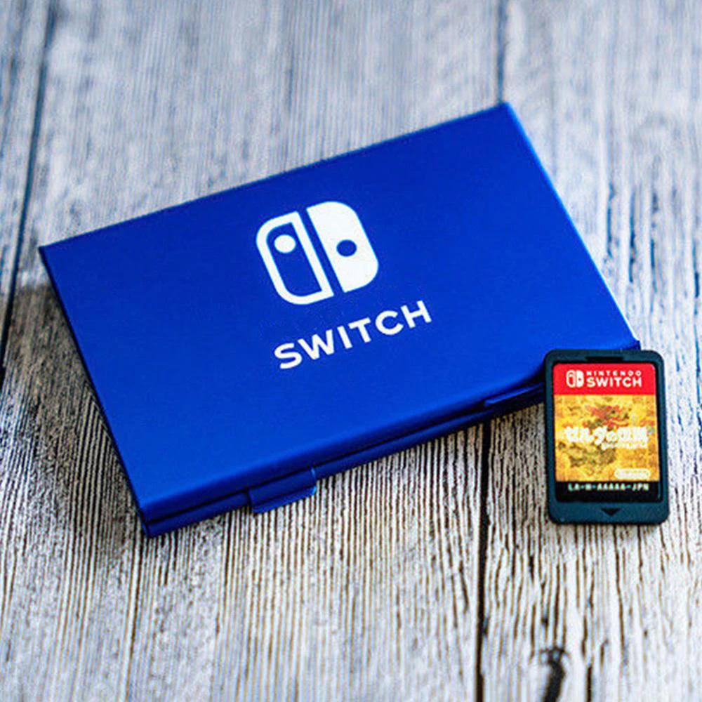 За Nintendo Switch Притежателя слот за карти чанта твърд корпус от Алуминиева кутия за съхранение на карти игра калъф с аксесоари за игри Switch - 4