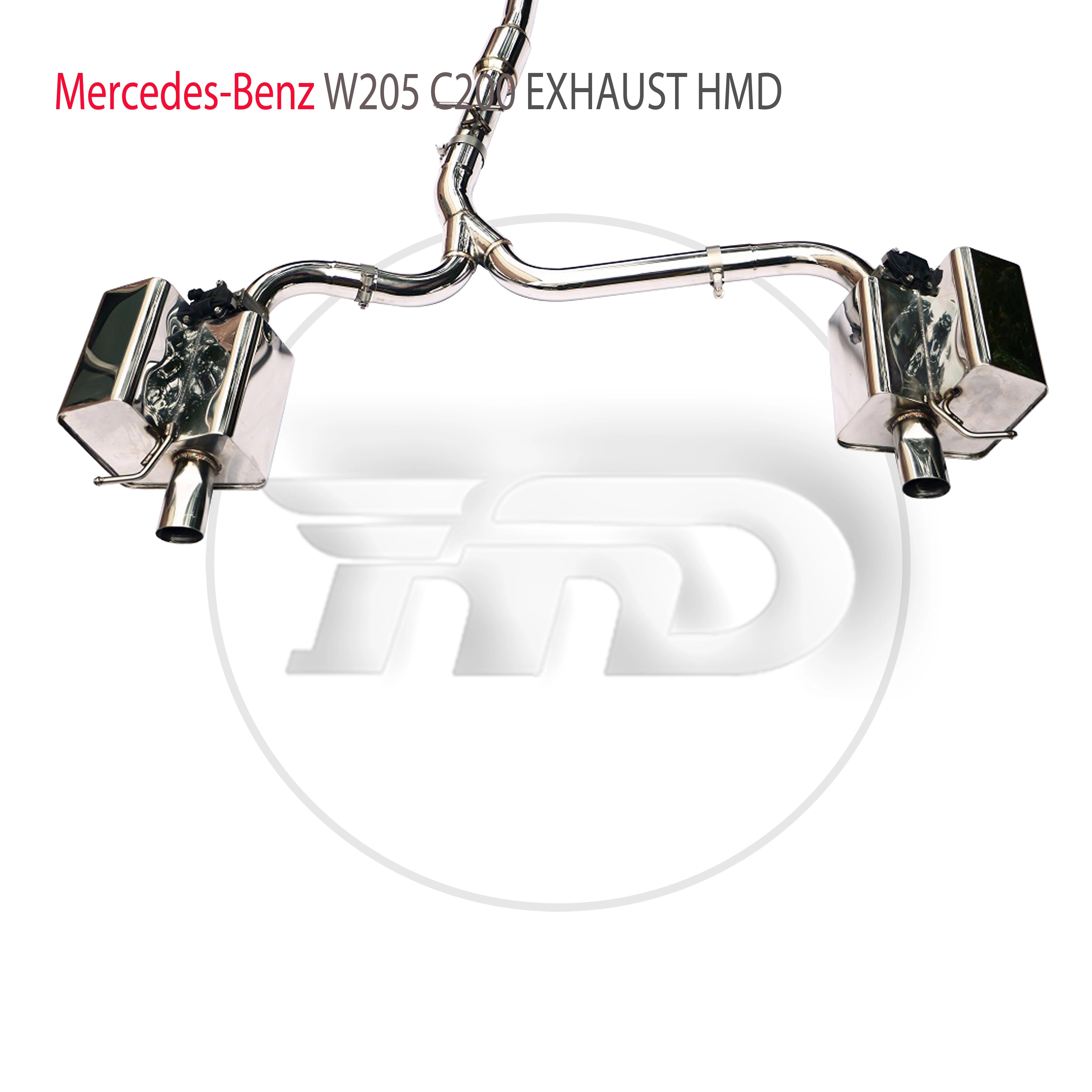 Изпускателна система за HMD от титан и неръждаема стомана Performance Catback подходящи за Mercedes Benz W205 C180 C200 C250 C260 C300 - 4