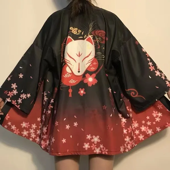 Кимоно женски 2023 Японското кимоно Жилетка Cosplay Риза блуза за жените Японската юката женски лятно плажно кимоно FF1126 - 3