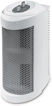 Мини Пречиствател на въздух за отстраняване на алергени True HEPA с Допълнителен Ионизатором|Пречиствател на въздуха за малки помещения, Бяла (HAP706-NU-1) Озоновия генератор - 0
