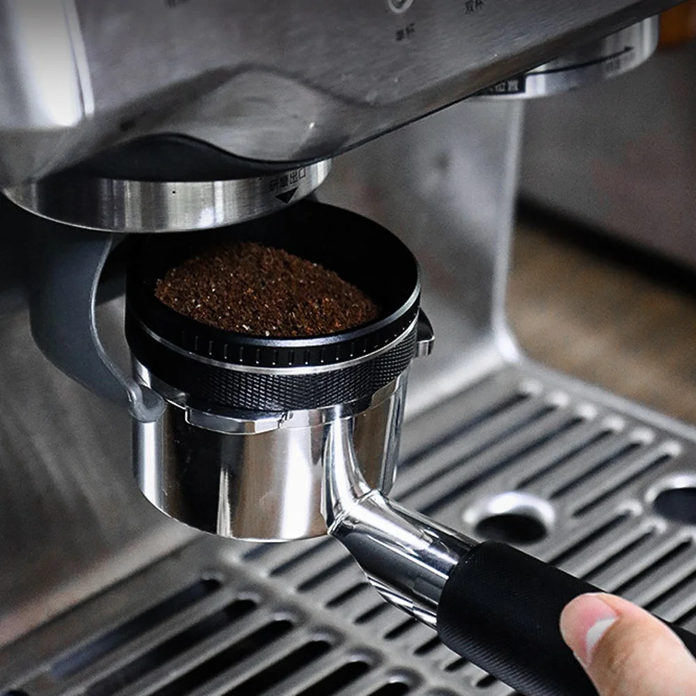 Пръстен за дозиране на кафе еспресо - сменное пръстен за кафе филтър, магнитна фуния за дозиране на кафе еспресо, сребро, 58 мм - 4
