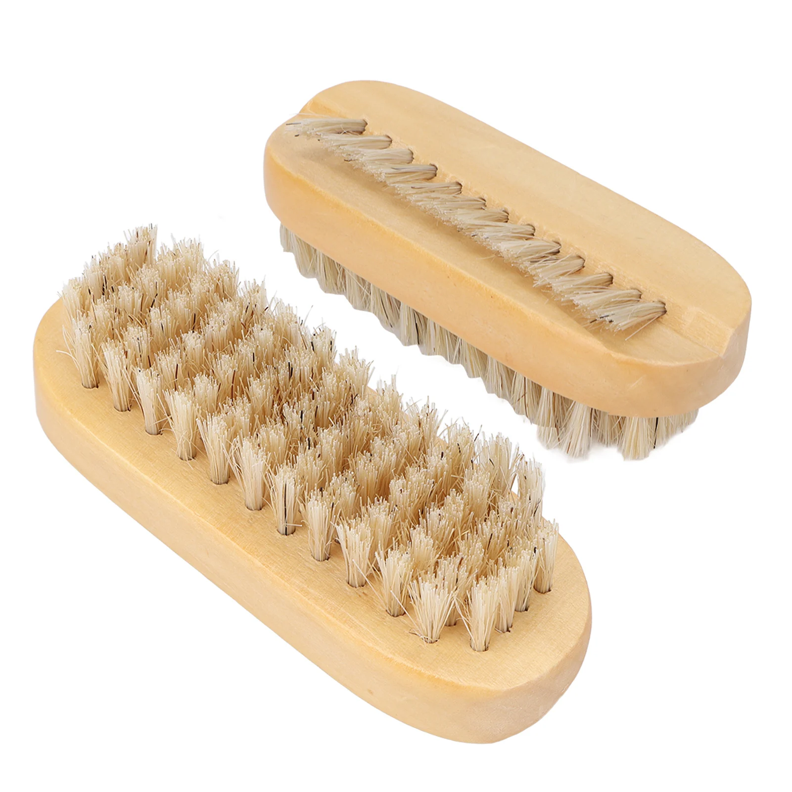 Четка за нокти богат на функции дървена двустранен четка за почистване на нокти за мъже и жени - 5