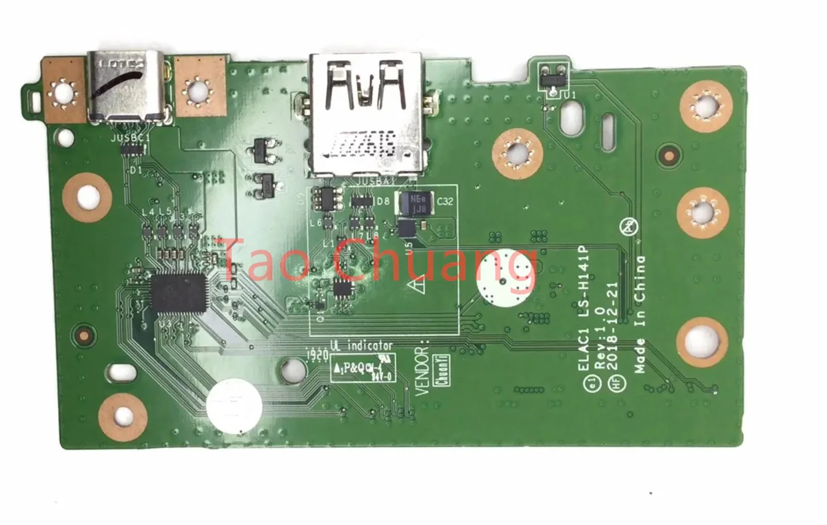 За Lenovo Chromebook S345-14AST 14E такса вход-изход USB ELAC1 LS-H141P - 0