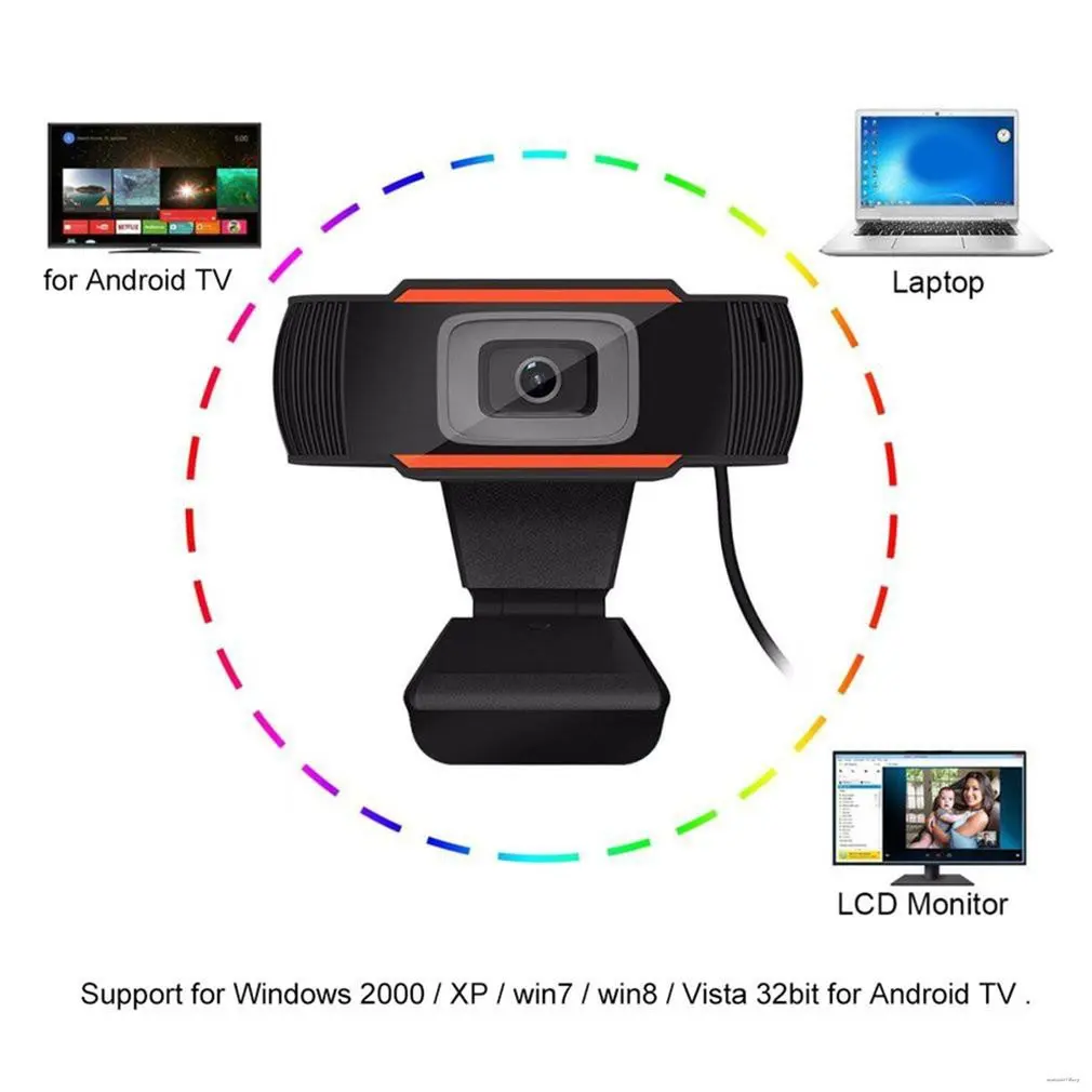 Уеб-Камера 1080P Full HD USB Уеб Камера С Микрофон USB е Plug-и-Play видео разговори Уеб Камера За КОМПЮТЪР, Настолен Компютър Gamer Webcast - 1